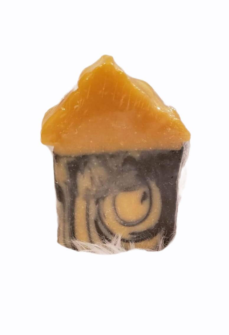 Papaya & Activated Charcoal Handmade Natural Soap (unscented) Cold Process